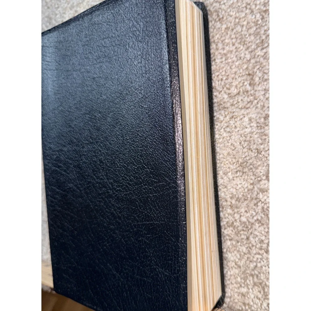 Zondervan NIV Life Application Study Bible Black Bonded Leather Gilded Gold Edge